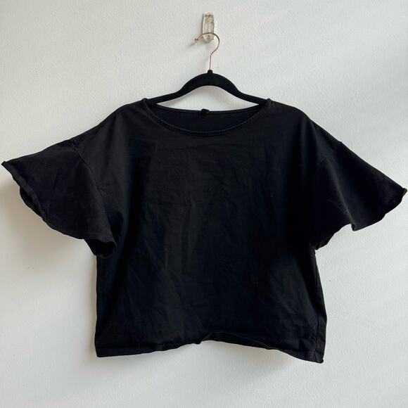 Uniqlo Boxy Cropped Short Sleeve Top - Small - Picture 1 of 4